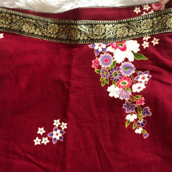 Floral Wrap Skirt - Picture 10 of 11